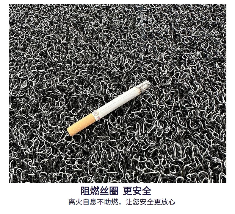 Silk Ring Entry Mat Door Mat Anti-Slip Mat Floor Mat Dirt Resistant PVC Plastic Car Mat Dirt Resistant Large Size