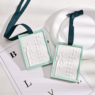 Factory Wholesale Gypsum Piece New Chinese Car Fragrance Pendant Wardrobe Aromatherapy Gypsum Piece Bamboo Fragrance