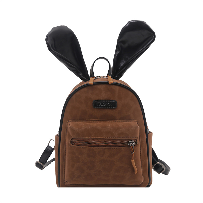 Viaje ligero mochila pequeña caricatura lindo orejas de conejo mochila para niños nueva mochila infantil