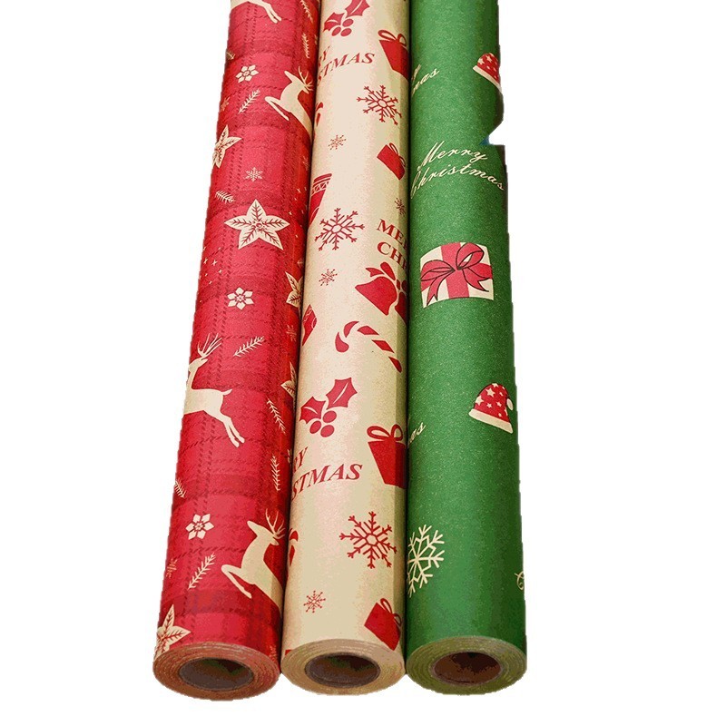 新しいクロスボーダークリスマス包装紙 5.1m ロール大型ギフトギフト包装紙|undefined