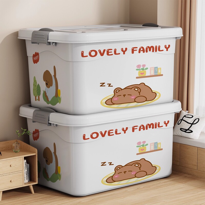 Plastic Storage Box with Extra-Large Capacity for Clothes and Toys, Household Storage Box for Clothing, Quilts, Books, and Thickened Storage Box Plastic Storage Box with Extra-Large Capacity for Clothes and Toys, Household Storage Box for Clothing, Quilts, Books, and Thickened Storage Box