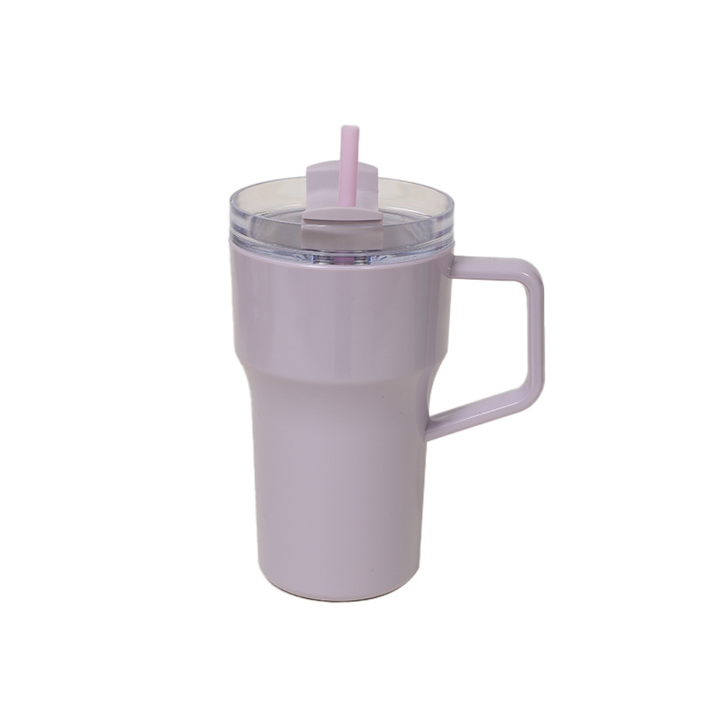 Fábrica directa para el nuevo 22oz taza de automóvil de plástico con mango de taza de agua portátil cariñosa taza de paja
