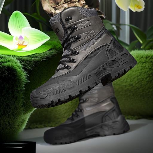 Nuevas botas tácticas de Amazon, botas de combate, botas de entrenamiento físico, botas de montaña al aire libre, botas de herramientas, botas del desierto, hombres de talla grande