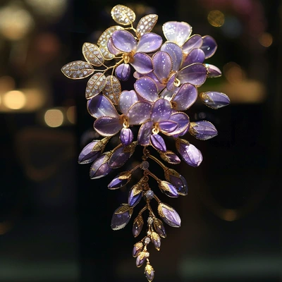 Wisteria Brooch, Yaxa sancaqları