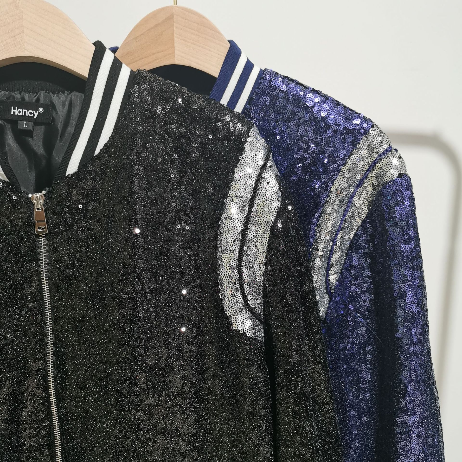 Mens Classic Jacket men's sequin jacket flying jacket shirt baseball uniform male 2