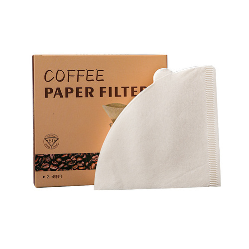 Coffee filter paper American coffee machine conical filter paper white wood pulp coffee filter paper V60 filter cup filter paper