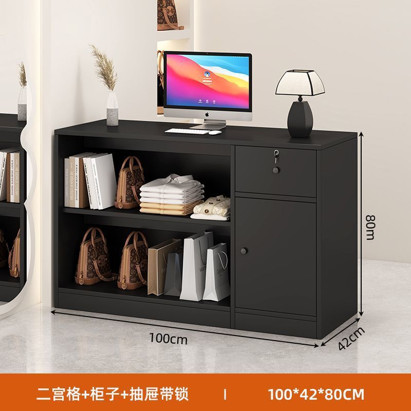 收银台吧台柜台店铺小型简约餐饮店前台超市商用简易接待台桌直发|undefined