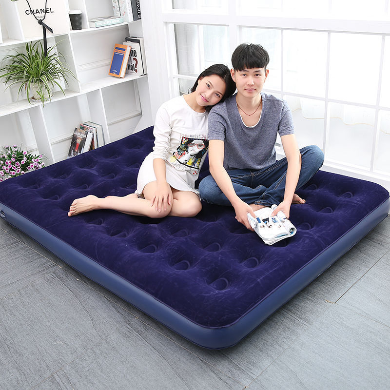Inflatable Bed Household Single Folding Bed Air Bed Double Thickened Portable Air Bed Outdoor Inflatable Mattress Camping Air Bed