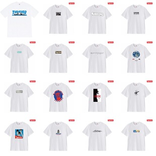 Supreme FW18 Group Tee����Ů�F ӡ��������ʽ����T�� ��Ůͬ��