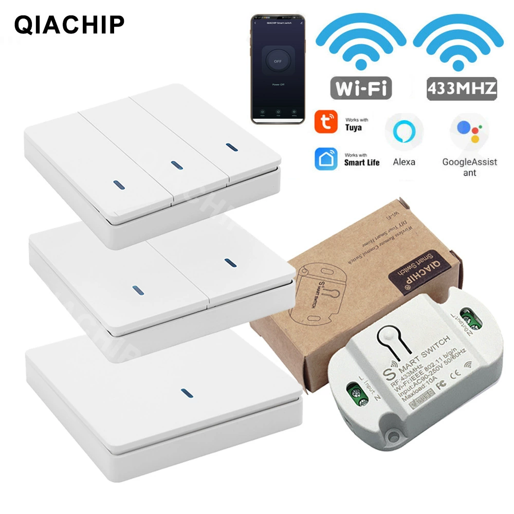 Graffiti Smart Pass RF433 Wireless Remote Control Switch Mobile Remote Control WIFI Pass Fake Wiring