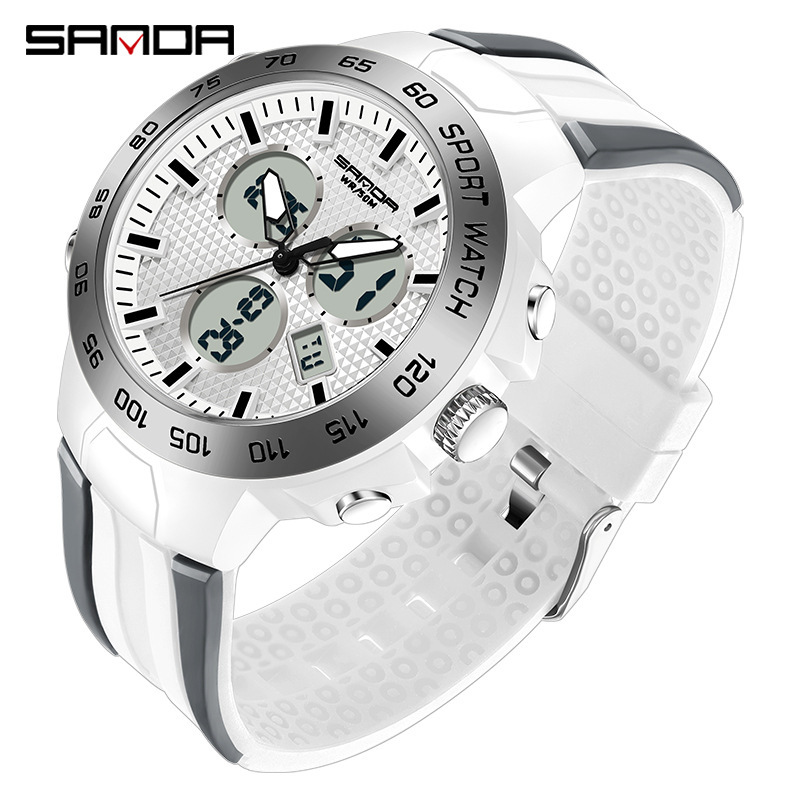 SANDA 3112 nueva moda multifuncional deportes al aire libre multifuncional reloj electrónico entrega