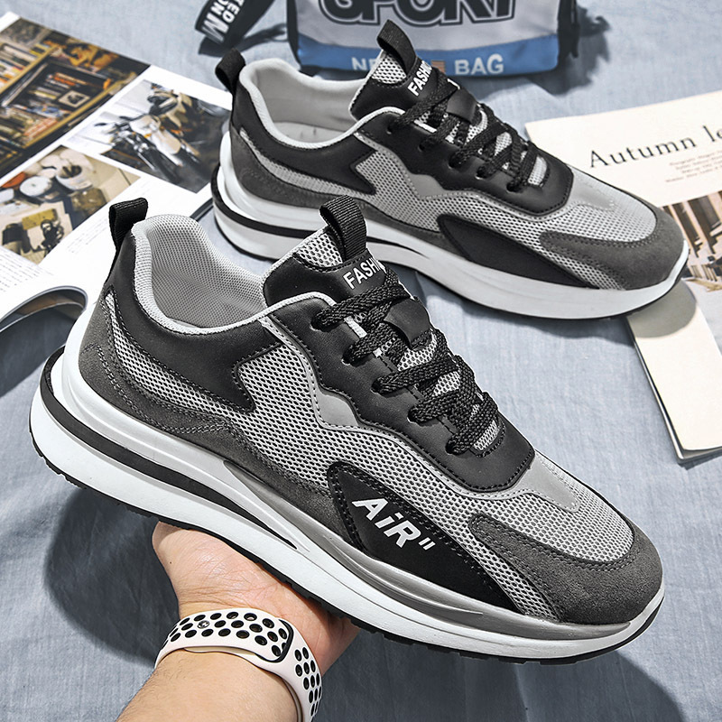 Cross-Border Men's Shoes New Fashion Men's Sports Shoes 2024 Spring and Summer Korean Style Student Running Shoes Fashionable Casual Shoes