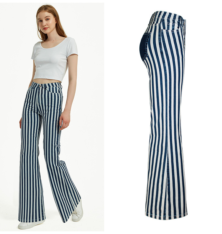 Women's Stripe Washed BOTTOMS display picture 3