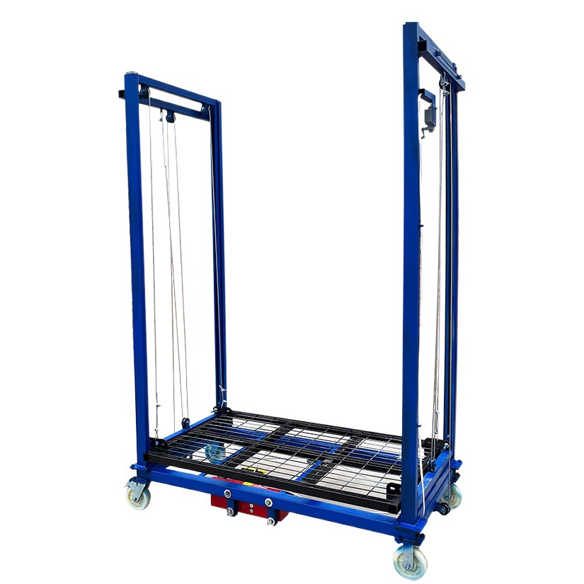 Plataforma elevadora eléctrica para andamio, plegable, disponible en 5 m, 8 m y 10 m, ideal para construcción y mantenimiento