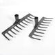 One-piece nine-tooth iron rake agricultural rake, soil loosening, land turning, multifunctional rake, vegetable planting, land reclamation, five-tooth seven-tooth rake