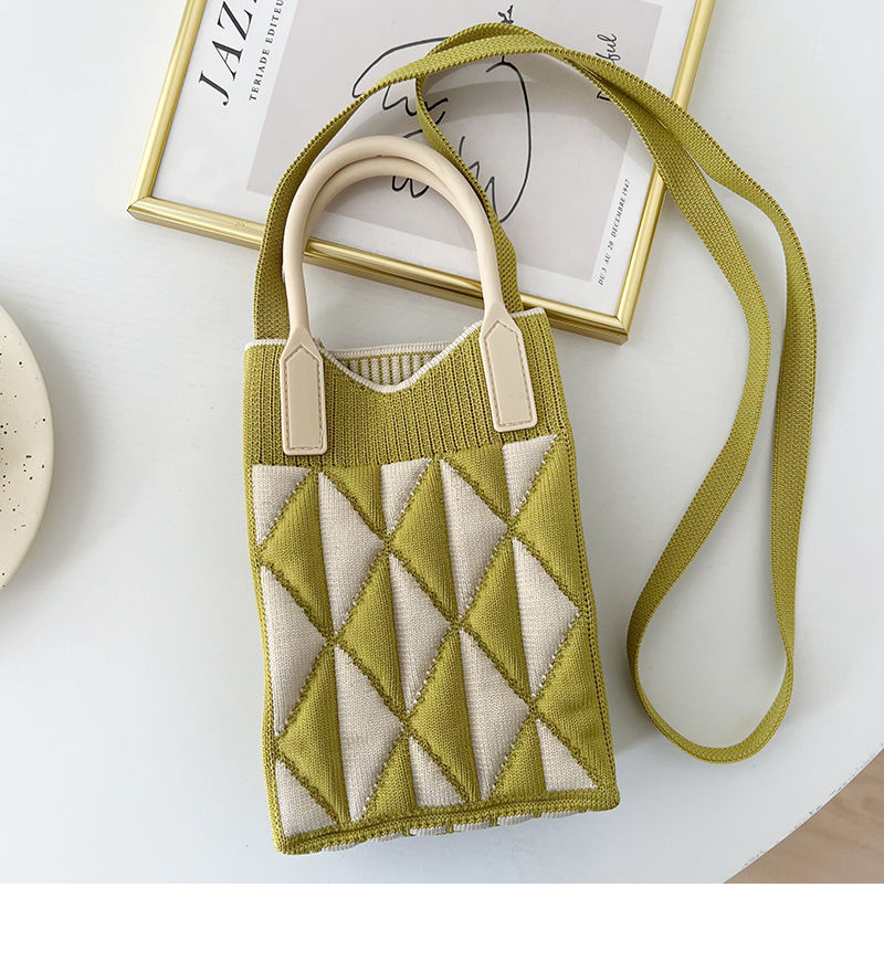 Nuevo amor bolso del teléfono móvil bolso de punto al por mayor de gran capacidad bolso de mano estudiante crossbody bolsa de lana fábrica