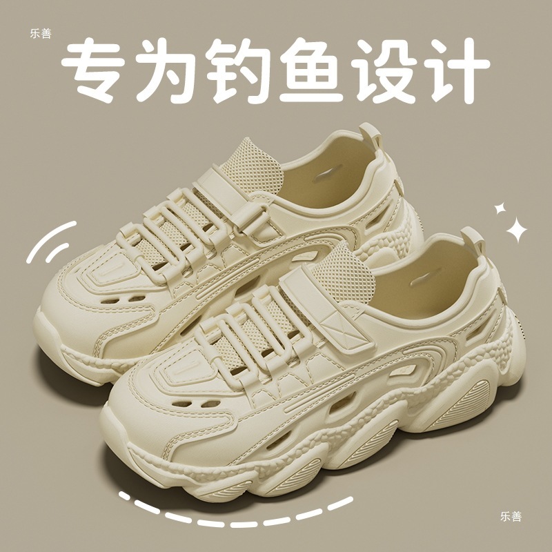 Leshan ウェーディング クロックス メンズ 夏 アウター 厚底 足臭くない 滑り止め アウトドア ビーチ メンズ サンダル 釣り|undefined
