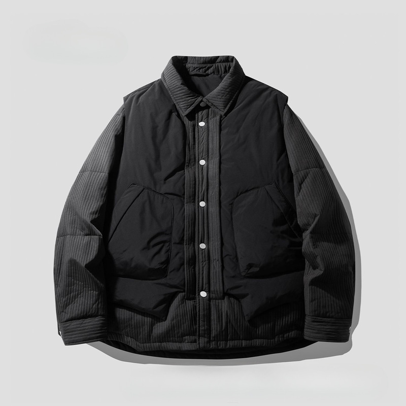 Parisian Independent Designer Style Genuine Two-Piece White Duck down Thickened Men's Winter Jacket