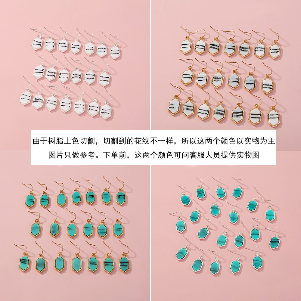 Fashion Style New Imitation Natural Stone Earrings display picture 4