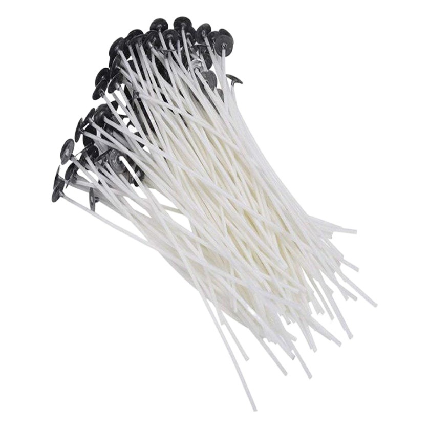 Bricolaje vela núcleo de cera de soja núcleo de la vela de aromaterapia de vidrio material casero flor importada Hilo de algodón sin humo mecha