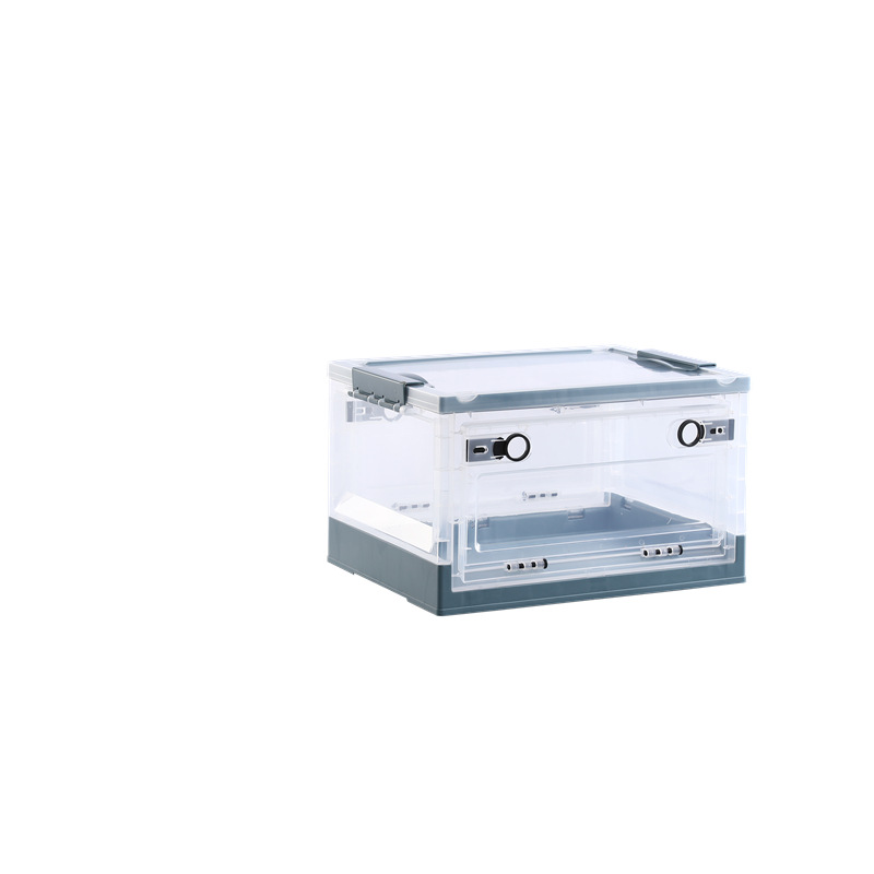 Ruge ropa puerta lateral caja de almacenamiento con ruedas libro caja hogar al aire libre camping plegable caja de almacenamiento