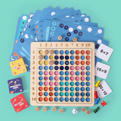Cross-border new product 99 multiplication table addition board two-in-one children's early education 99 multiplication and addition table toy wholesale