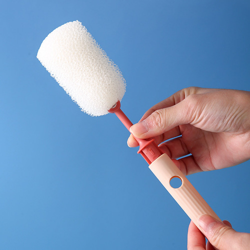 Long-handled cup brush, loofah sponge, cleaning soft brush, no dead ends, hangable bottle, kettle, water cup cleaning water cup brush