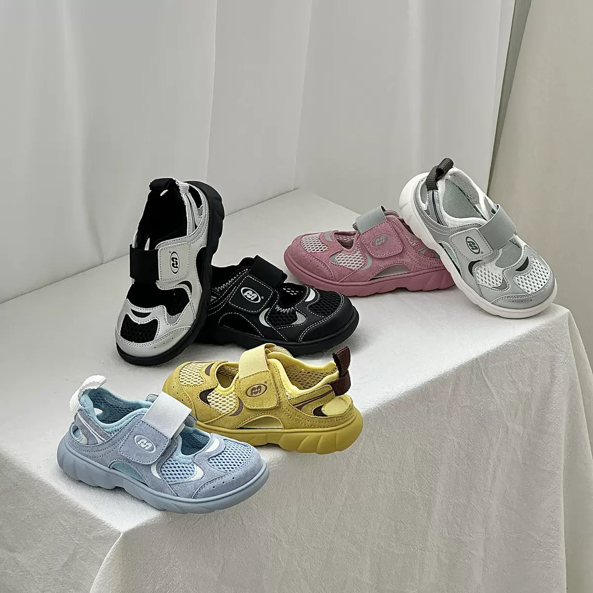 XSHX『韩系机能』儿童凉鞋男女童透气运动板鞋夏【温州鞋】