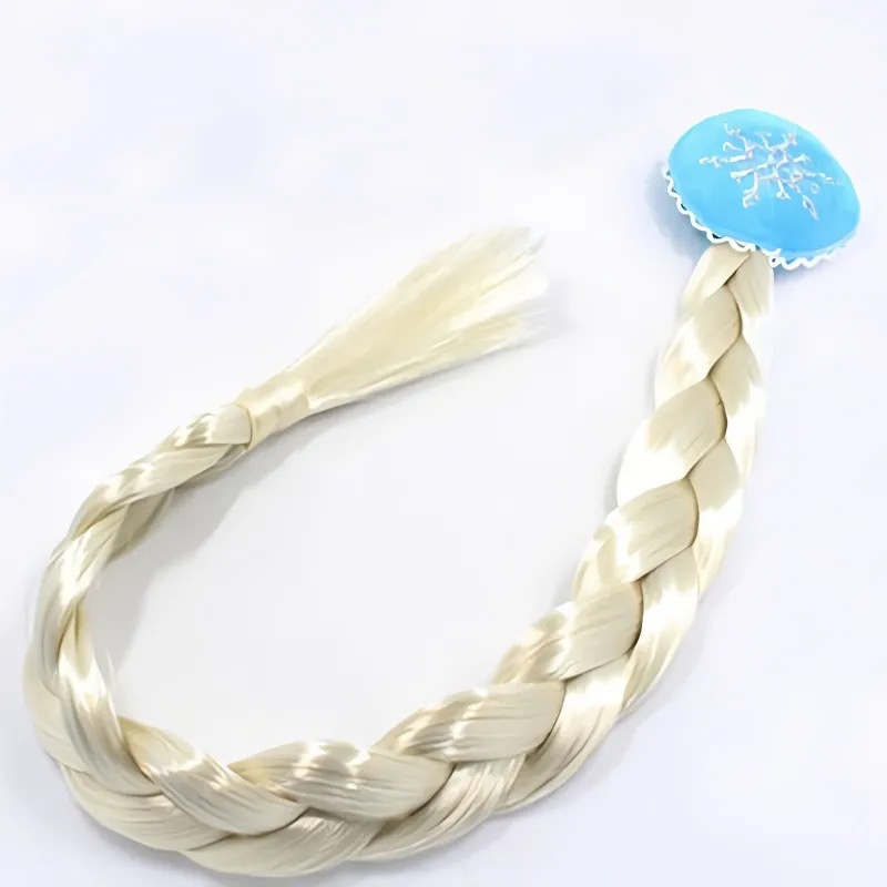 Frozen Children's Wig Braids Princess Aisha Handmade Braids Princess Anna Wig silver Twist Braids