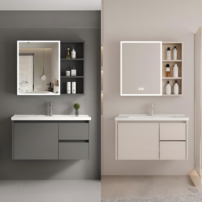 Honeycomb Aluminum Bathroom Cabinet Combination Integrated Ceramic Wash Basin Household Toilet Washbasin Cabinet Toilet Washstand