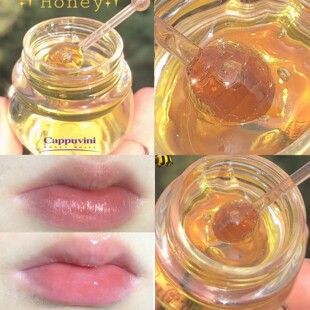 Cappuvini Transparent Honey Lip Mask Moisturizing and Hydrating Lip Lines Sleep Lip Mask Lip Care