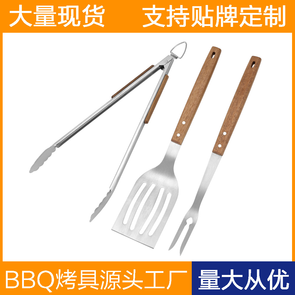 Transfronterizos de venta caliente de acero inoxidable parrilla al aire libre herramientas de parrilla