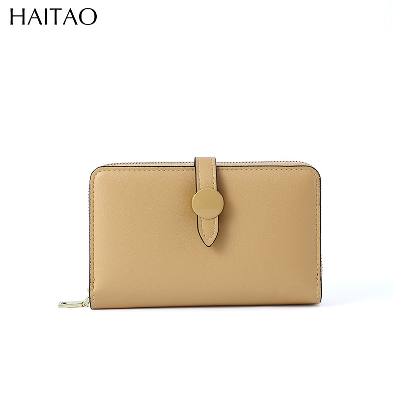 Color sólido corto de las mujeres a juego 2023 verano simple transfronterizo monedero coreano creativo multi-Tarjeta cartera fabricante