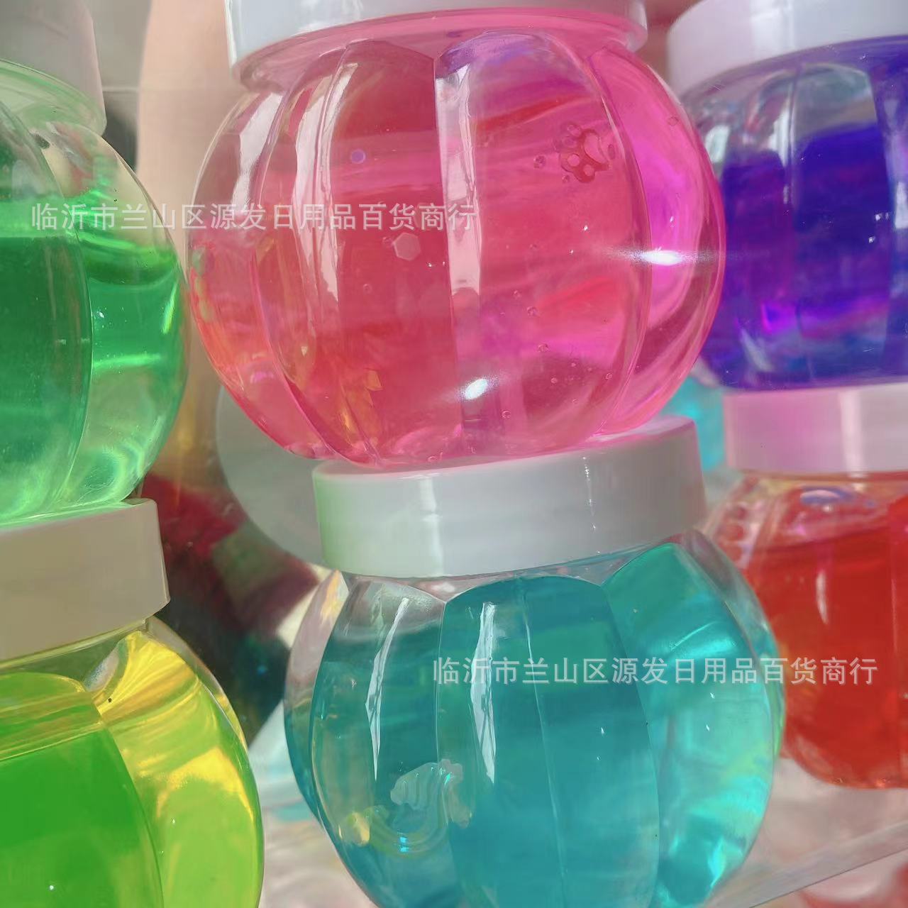 Caja de calabaza cristal barro espumante color barro 6 color slime 2 yuanes tienda por departamento al por mayor M pegamento juguetes para niños