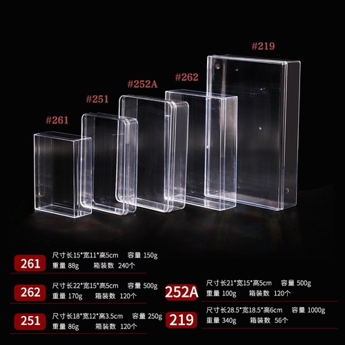 Plastic box packaging box American ginseng and dendrobium acrylic packaging gift box universal sea cucumber bird's nest cordyceps gift inner box
