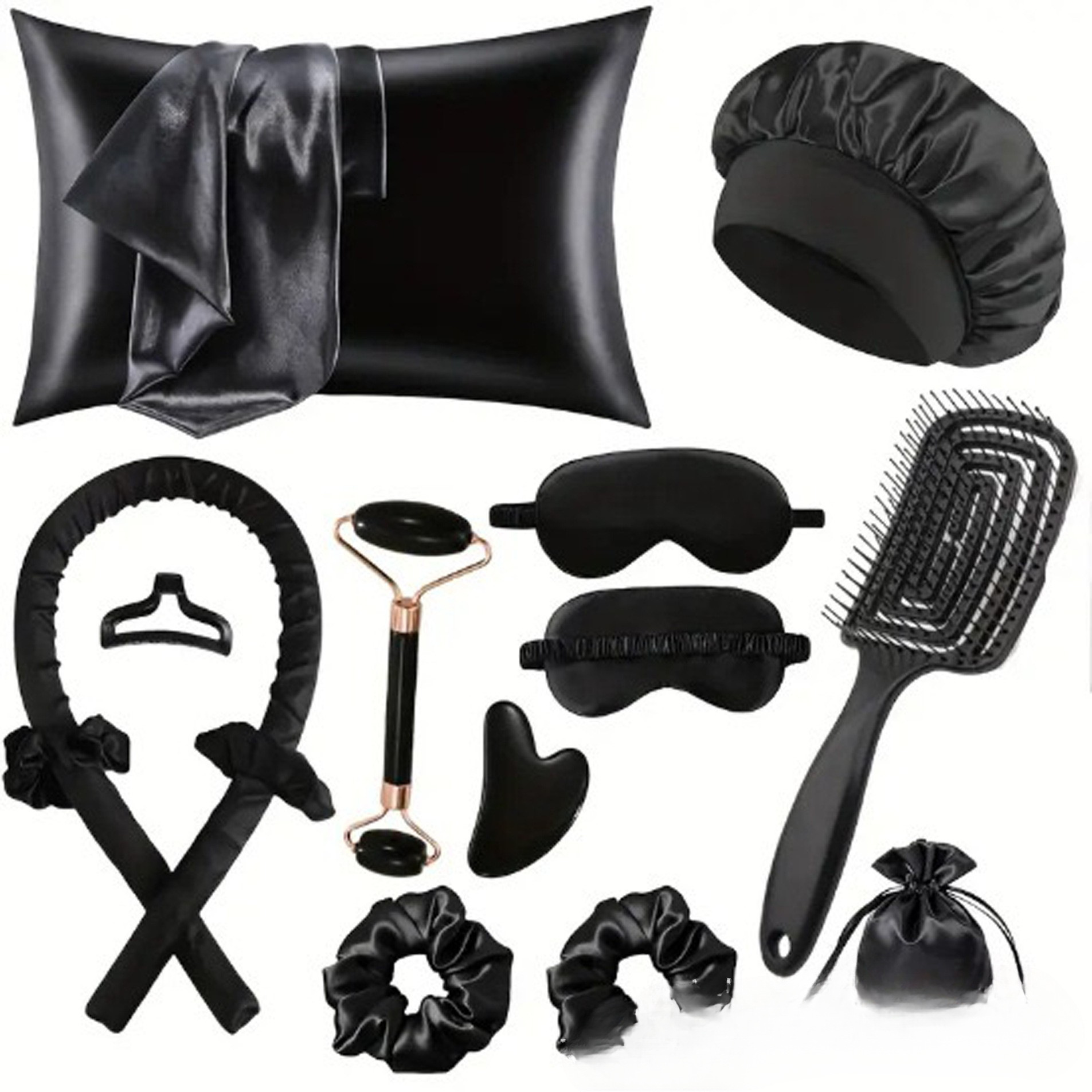 Transfronterizos Amazon venta caliente no caliente rizos varillas de pelo perezoso verano fresco sedoso multi-pieza juego rizos peluquería maquillaje dios