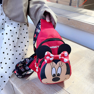 Children's Chest Bag, Fashionable New Style, Girl's Crossbody Bag, Cartoon Minnie Backpack, Fashionable Baby Bag, Cute Girl