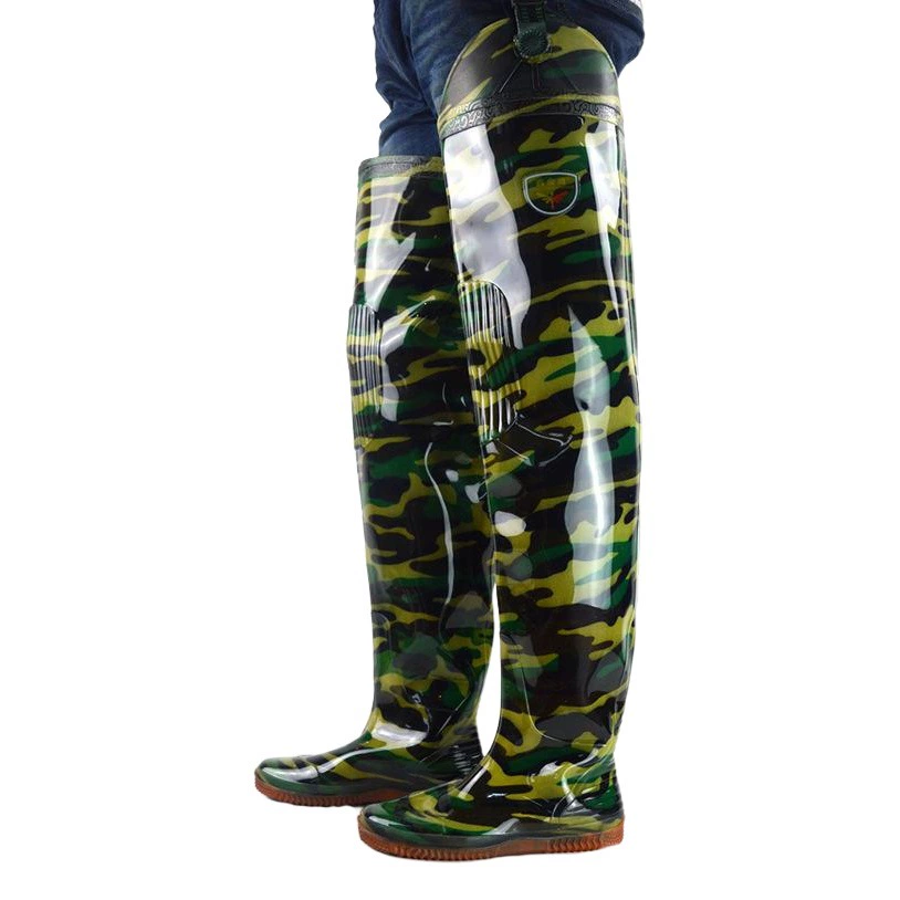 Камуфляжные сапоги для посадки риса длиной 80 см, обувь для рисовых полей, сапоги для работы в воде, камуфляжные удлиненные и утолщенные сапоги выше колена