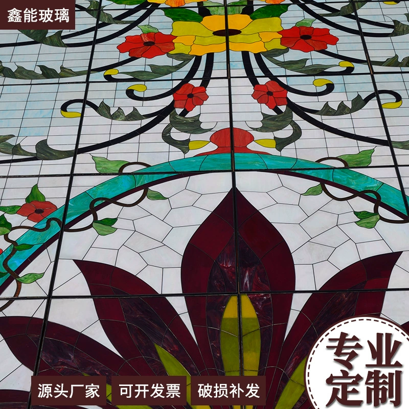 Производитель ручной росписи купольных церковных стеклянных мозаичных потолков, дверей и окон, художественное стекло для отелей, индивидуальный заказ