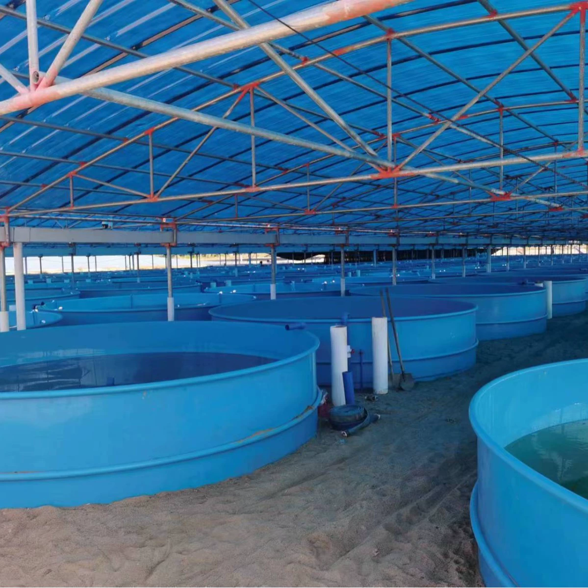 Кастомизированный на месте бассейн для разведения из ПП и ПЭ является экологически чистым, нетоксичным, устойчивым к коррозии и имеет длительный срок службы.