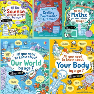 All the Maths You Need to Know by Age 7 Children's Early Education Books Hardcover