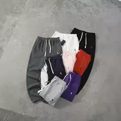 High-Quality Basic Horse Print Logo Drawstring Sweatpants for Men and Women Foreign Trade