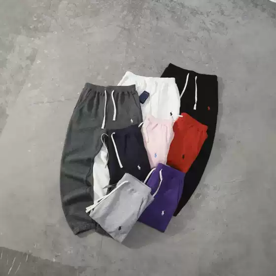 High Quality Basic Drawstring Jogger Sweatpants with Horse Print Logo Unisex Foreign Trade