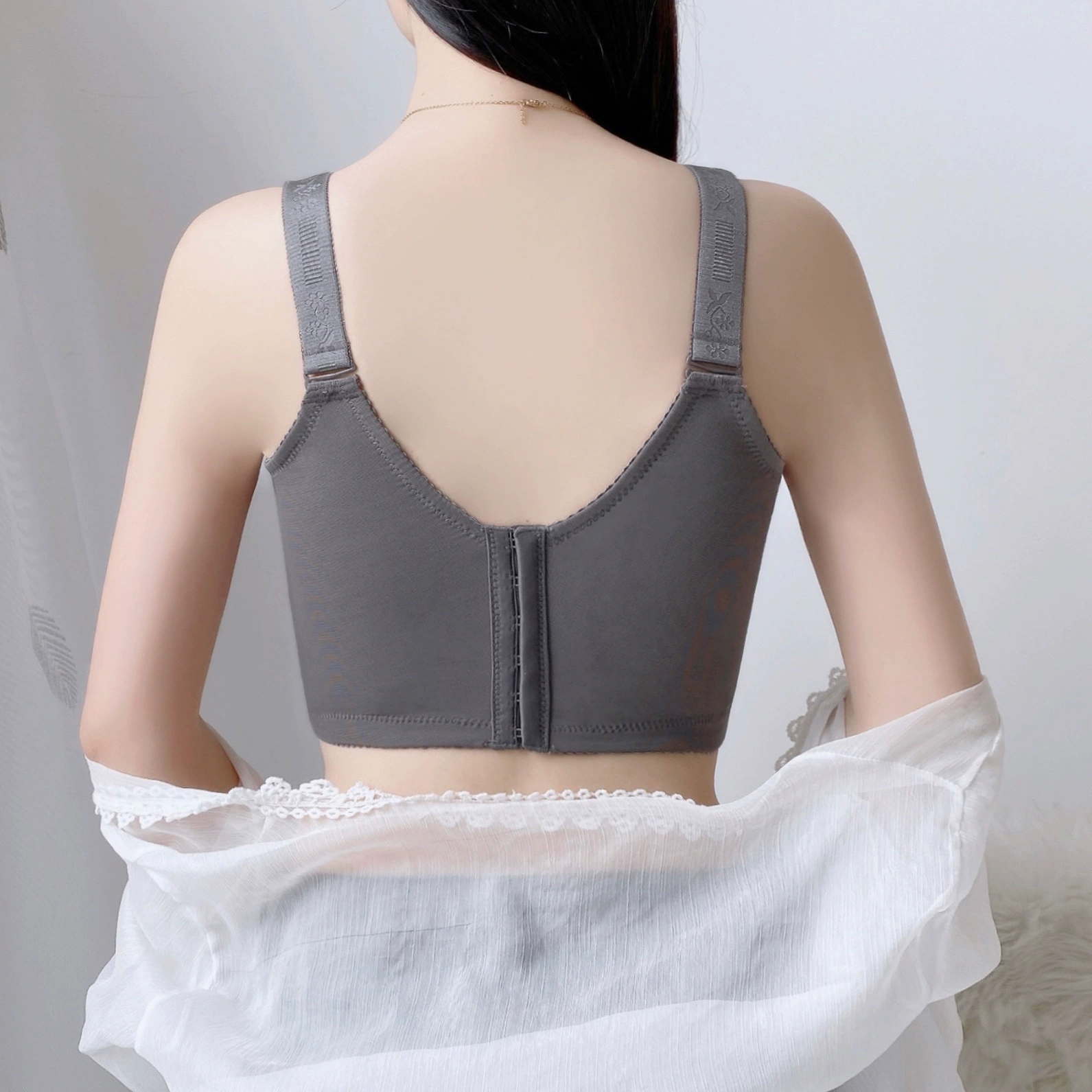 Thin summer underwear, bra top, supporting wireless bra for breastfeeding, plus size