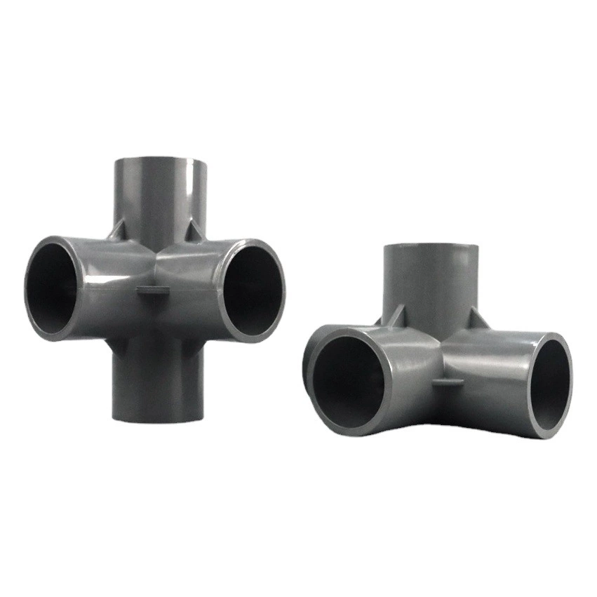 Уменьшение диаметра штуцеров соединения золы трубы водоснабжения ПВК 4 пункта до 6 пунктов 1 дюйм локоть клапана трехстороннее прямое соединение трубы внутреннего провода