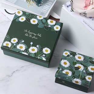 New in stock Daisy Birthday Gift Box Lipstick Cosmetic Gift Box Large Space Cover Packaging Box Empty Box