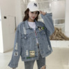 现货牛仔外套女新款欧洲站时尚洋气欧货潮韩版宽松牛仔衣7006|ms