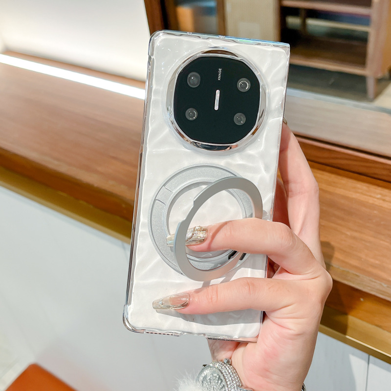 Huawei 社 mate x6 携帯電話ケースに適した新しい透明水の波紋 matex 50% off スタックスクリーンブラケット女性の保護カバー|undefined