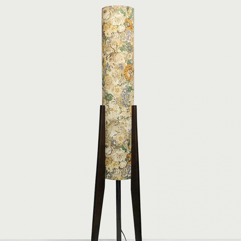 Solid Wood-Liberty Fabric Floor Lamp Imported Liberty Fabric Atmosphere Lamp Gift Gift Lamp