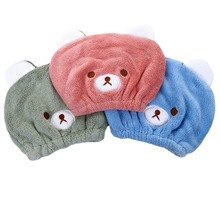 A2507 儿童干发帽 可爱动物刺绣吸水干发帽 儿童干发巾